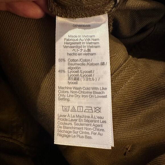 Madewell Jumpsuit Tapered-Leg in Golden Spinach XXS NWT - Picture 11 of 12